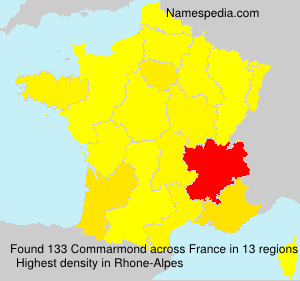 Surname Commarmond in France Surname Commarmond in France