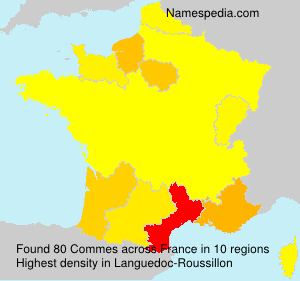 Surname Commes in France Surname Commes in France