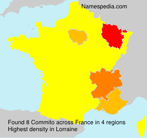 Surname Commito in France Surname Commito in France