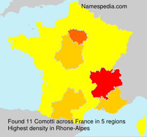Surname Comotti in France Surname Comotti in France