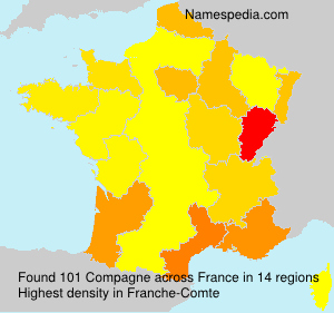 Surname Compagne in France Surname Compagne in France