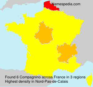 Surname Compagnino in France Surname Compagnino in France