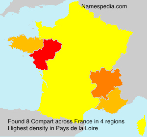 Surname Compart in France Surname Compart in France