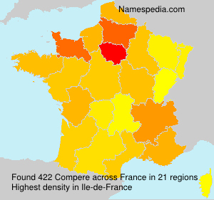 Surname Compere in France Surname Compere in France