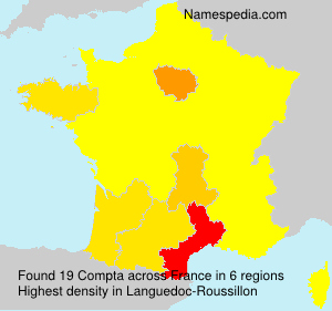 Surname Compta in France Surname Compta in France