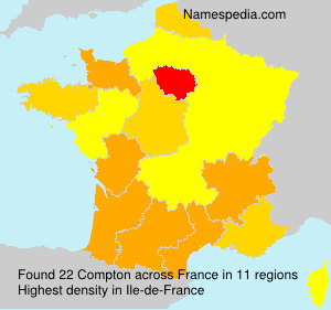 Surname Compton in France Surname Compton in France