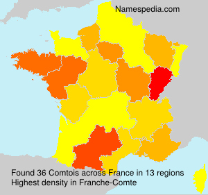 Surname Comtois in France Surname Comtois in France
