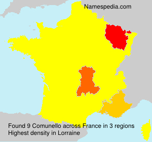 Surname Comunello in France Surname Comunello in France