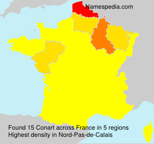 Surname Conart in France Surname Conart in France