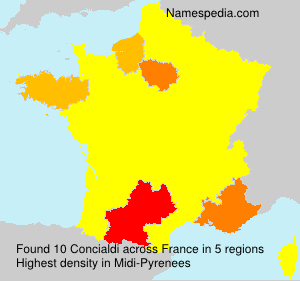 Surname Concialdi in France Surname Concialdi in France