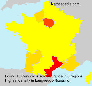 Surname Concordia in France Surname Concordia in France