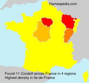 Surname Condolf in France Surname Condolf in France