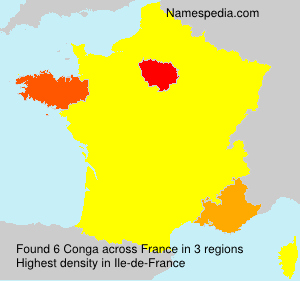 Surname Conga in France