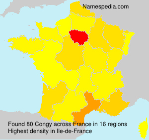 Surname Congy in France Surname Congy in France