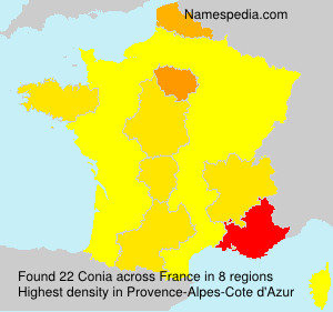 Surname Conia in France Surname Conia in France