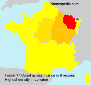 Surname Conot in France Surname Conot in France