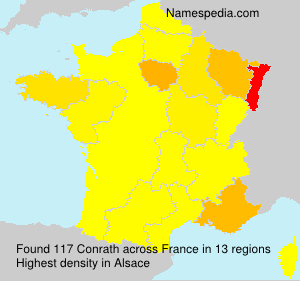 Surname Conrath in France Surname Conrath in France