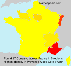 Surname Consalvo in France Surname Consalvo in France