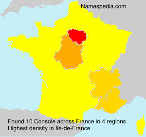 Surname Console in France Surname Console in France