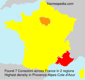 Surname Consoloni in France Surname Consoloni in France