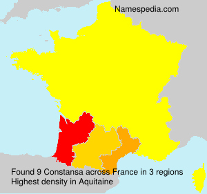 Surname Constansa in France