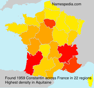 Surname Constantin in France Surname Constantin in France