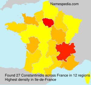 Surname Constantinidis in France Surname Constantinidis in France