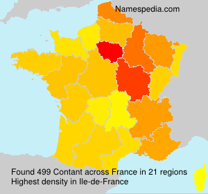 Surname Contant in France Surname Contant in France