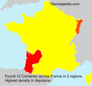 Surname Contarato in France Surname Contarato in France