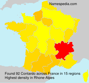 Surname Contardo in France Surname Contardo in France