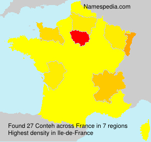 Surname Conteh in France Surname Conteh in France