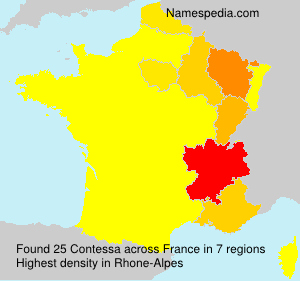 Surname Contessa in France Surname Contessa in France