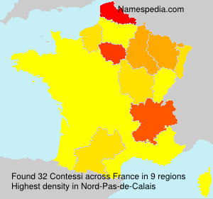 Surname Contessi in France Surname Contessi in France