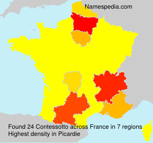 Surname Contessotto in France Surname Contessotto in France