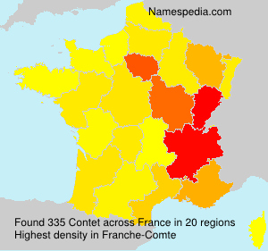 Surname Contet in France Surname Contet in France