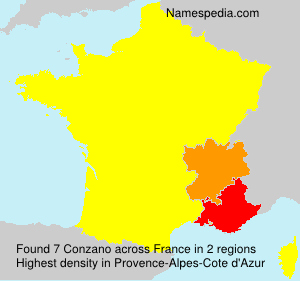 Surname Conzano in France Surname Conzano in France