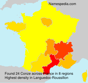 Surname Conze in France Surname Conze in France