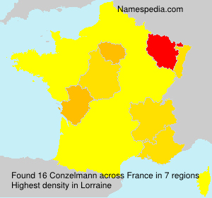Surname Conzelmann in France Surname Conzelmann in France