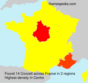 Surname Conzett in France Surname Conzett in France
