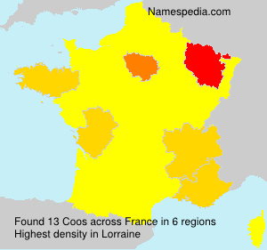 Surname Coos in France