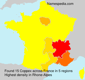 Surname Coppex in France Surname Coppex in France