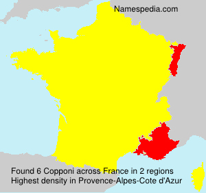 Surname Copponi in France Surname Copponi in France