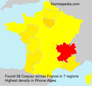 Surname Coquaz in France Surname Coquaz in France