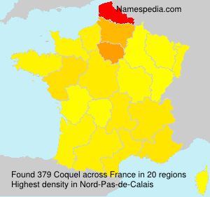 Surname Coquel in France Surname Coquel in France