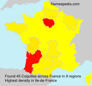 Surname Coquillas in France Surname Coquillas in France