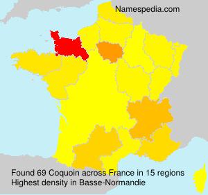 Surname Coquoin in France Surname Coquoin in France