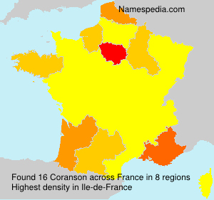Surname Coranson in France Surname Coranson in France