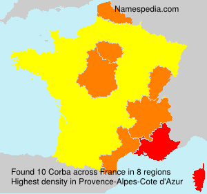 Surname Corba in France Surname Corba in France
