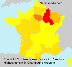 Surname Corbiaux in France Surname Corbiaux in France