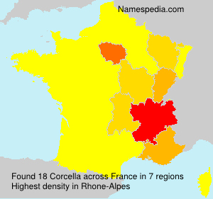 Surname Corcella in France Surname Corcella in France